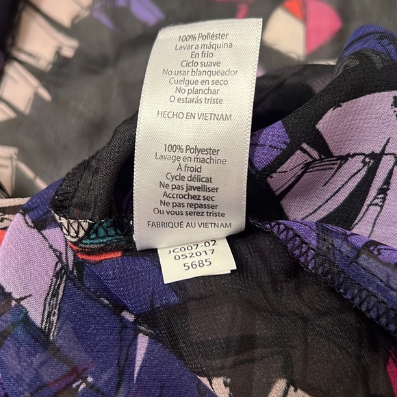 #77- LuLaRoe Shirley Multicolor Sheer Feather Kimono Open Front Cover Up -Small - Picture 6 of 6